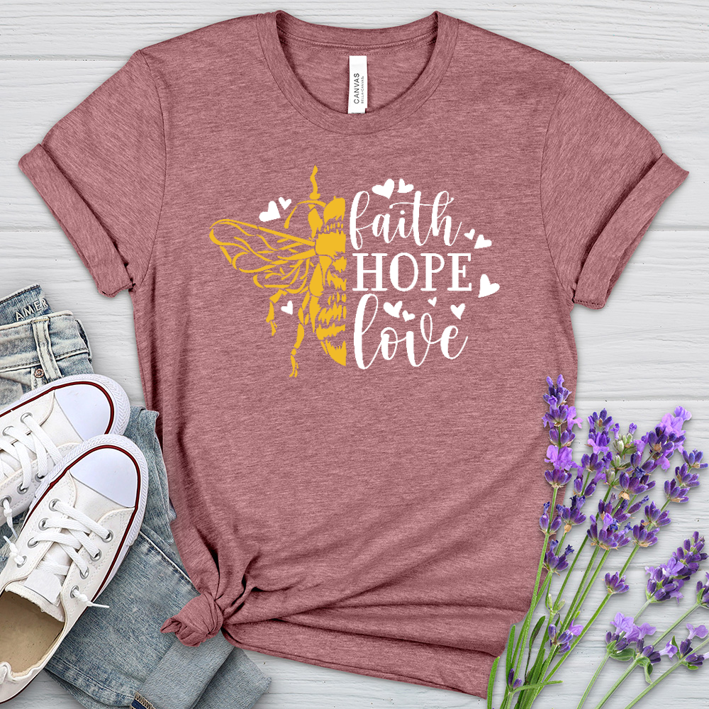 Faith Hope Love Bumble Heathered Tee