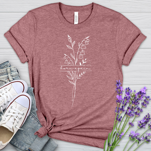 Born Again Flower Heathered Tee