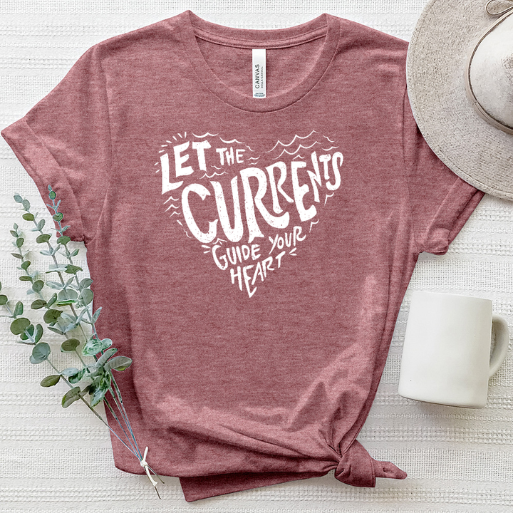 Guide Your Heart Heathered Tee