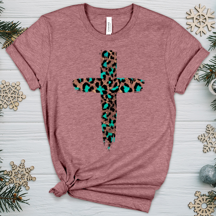 Leopard Cross V3 Heathered Tee