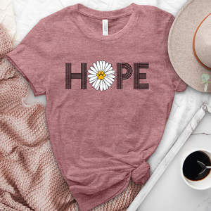 Hope paw print heathered tee