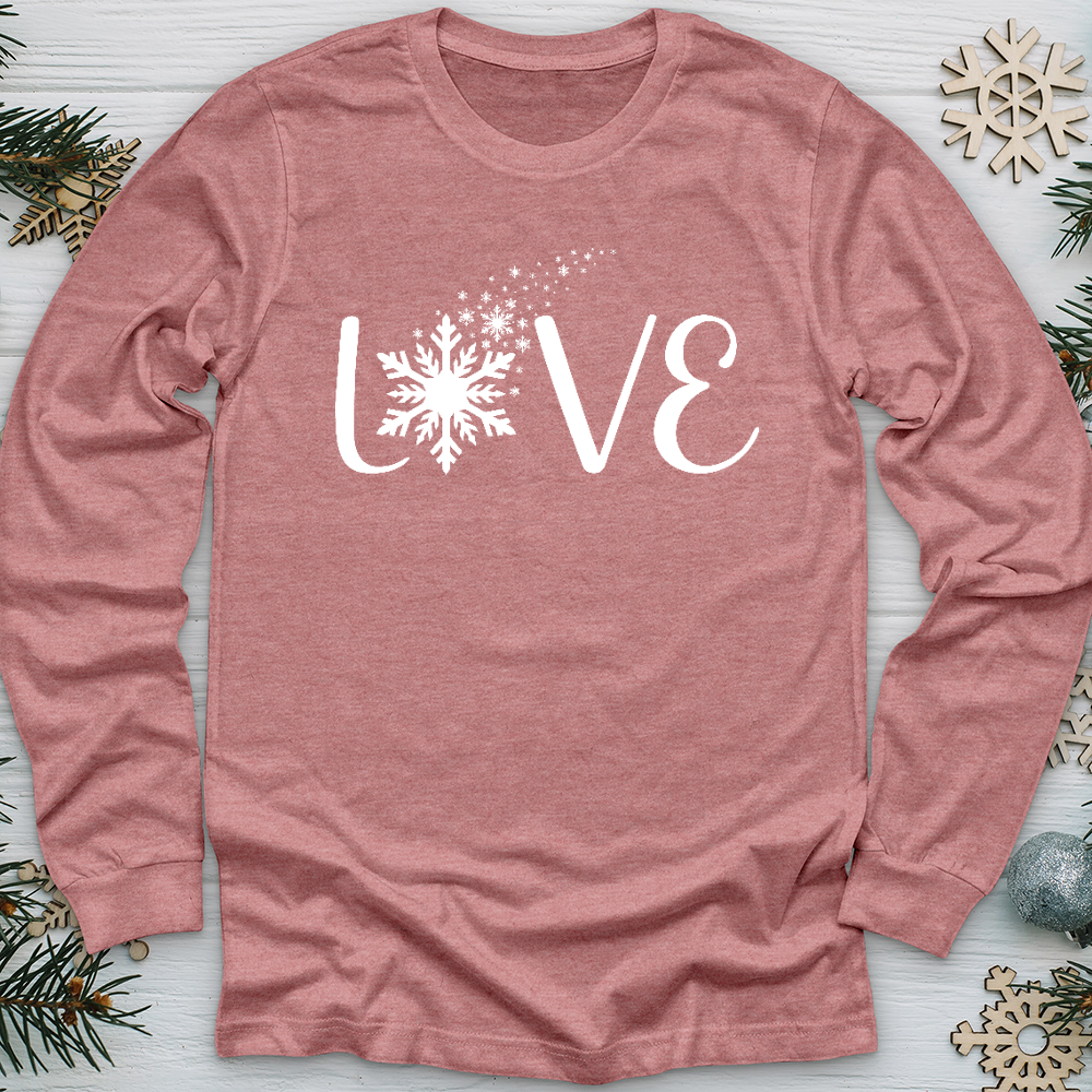 Love Snowflake Long Sleeve Tee