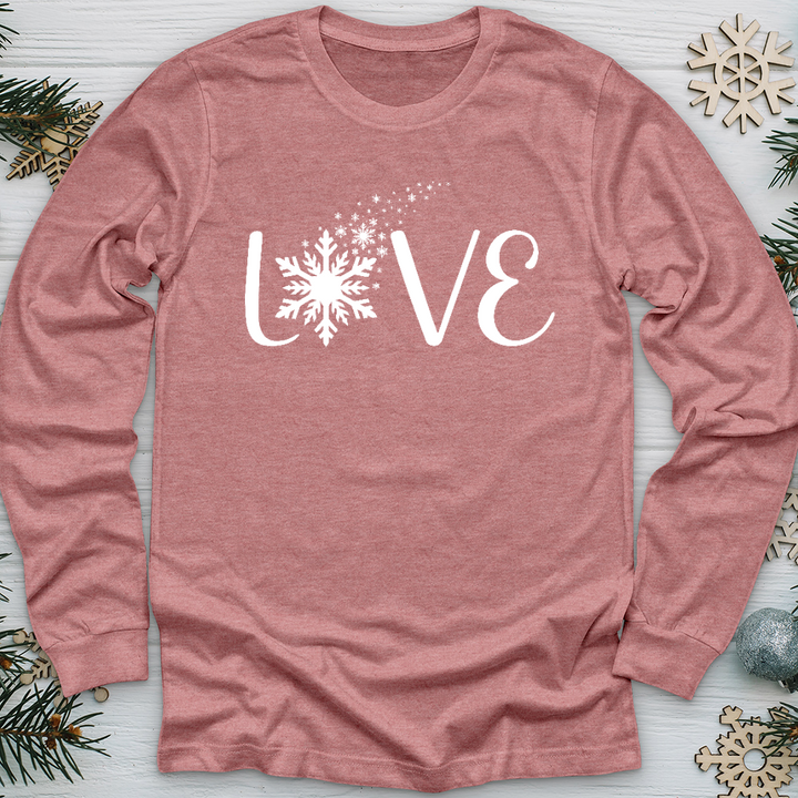 Love Snowflake Long Sleeve Tee