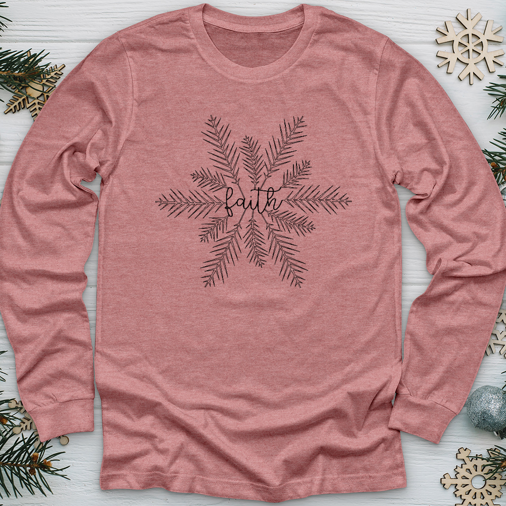 Centered Faith Flake Long Sleeve Tee