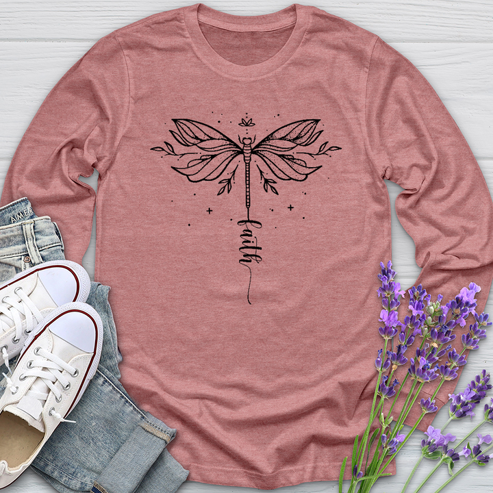 Simple Faith Dragonfly Long Sleeve Tee