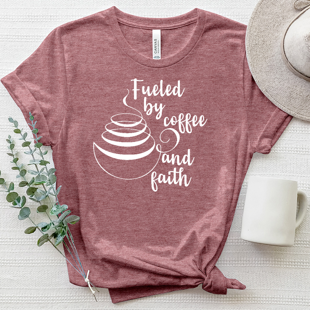 Faith Coffee Heathered Tee