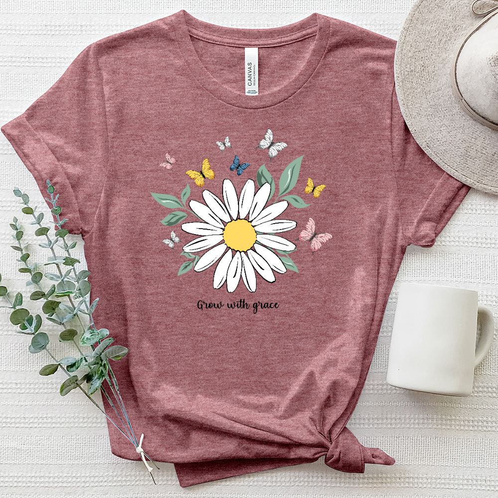 Grow with Grace Daisy Heathered Tee