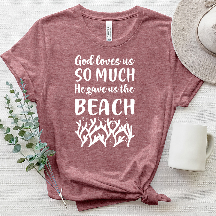 God Gave Us the Beach Heathered Tee