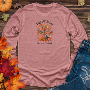 Retro Thanksgiving Blooms Long Sleeve Tee