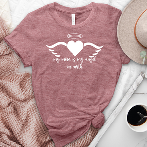 My Mom Is My Angel Heathered Tee