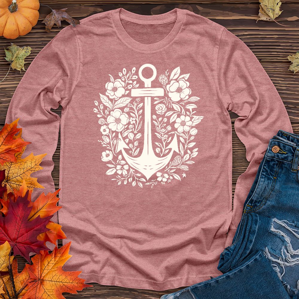 Anchor flower Long Sleeve Tee