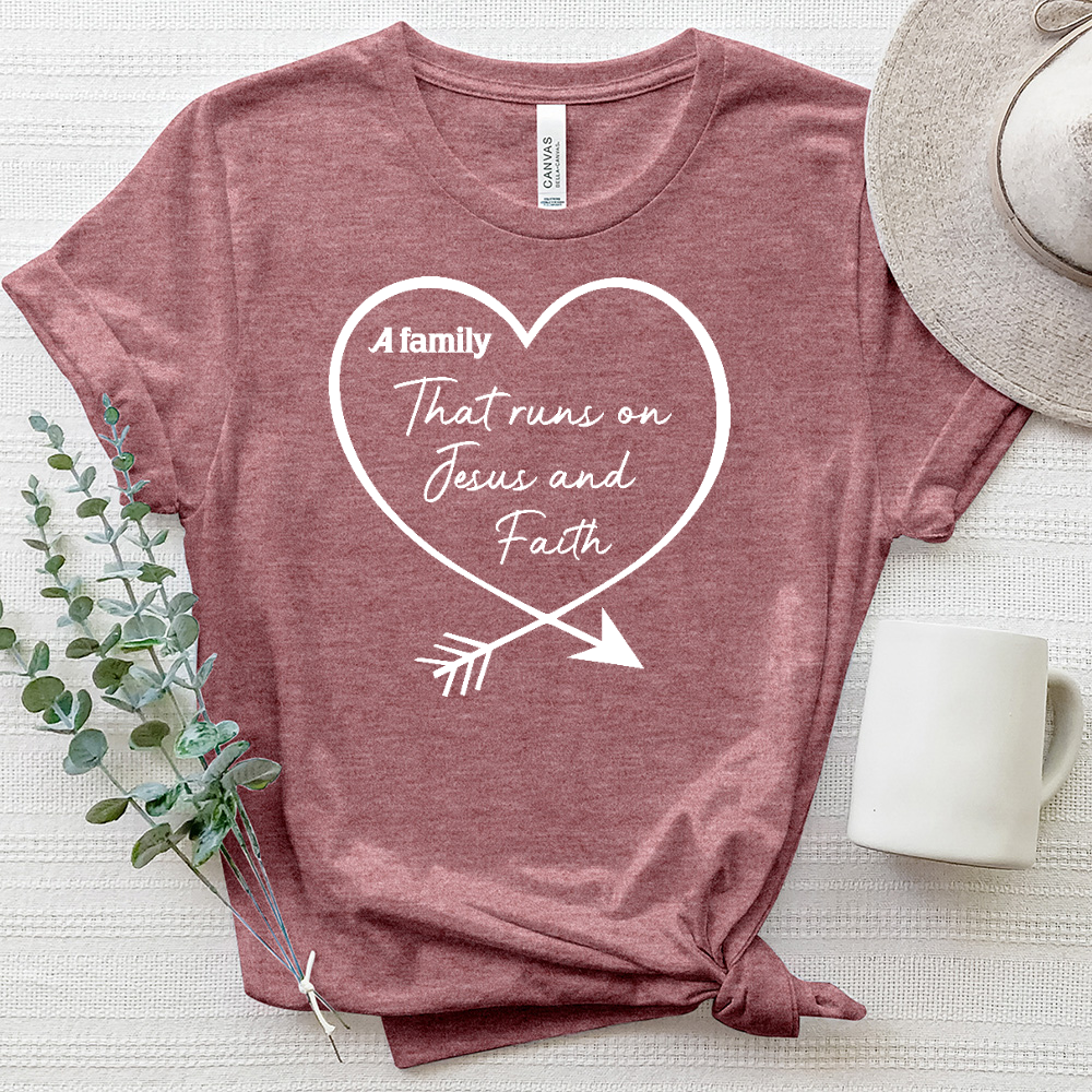 This Family Heart Heathered Tee