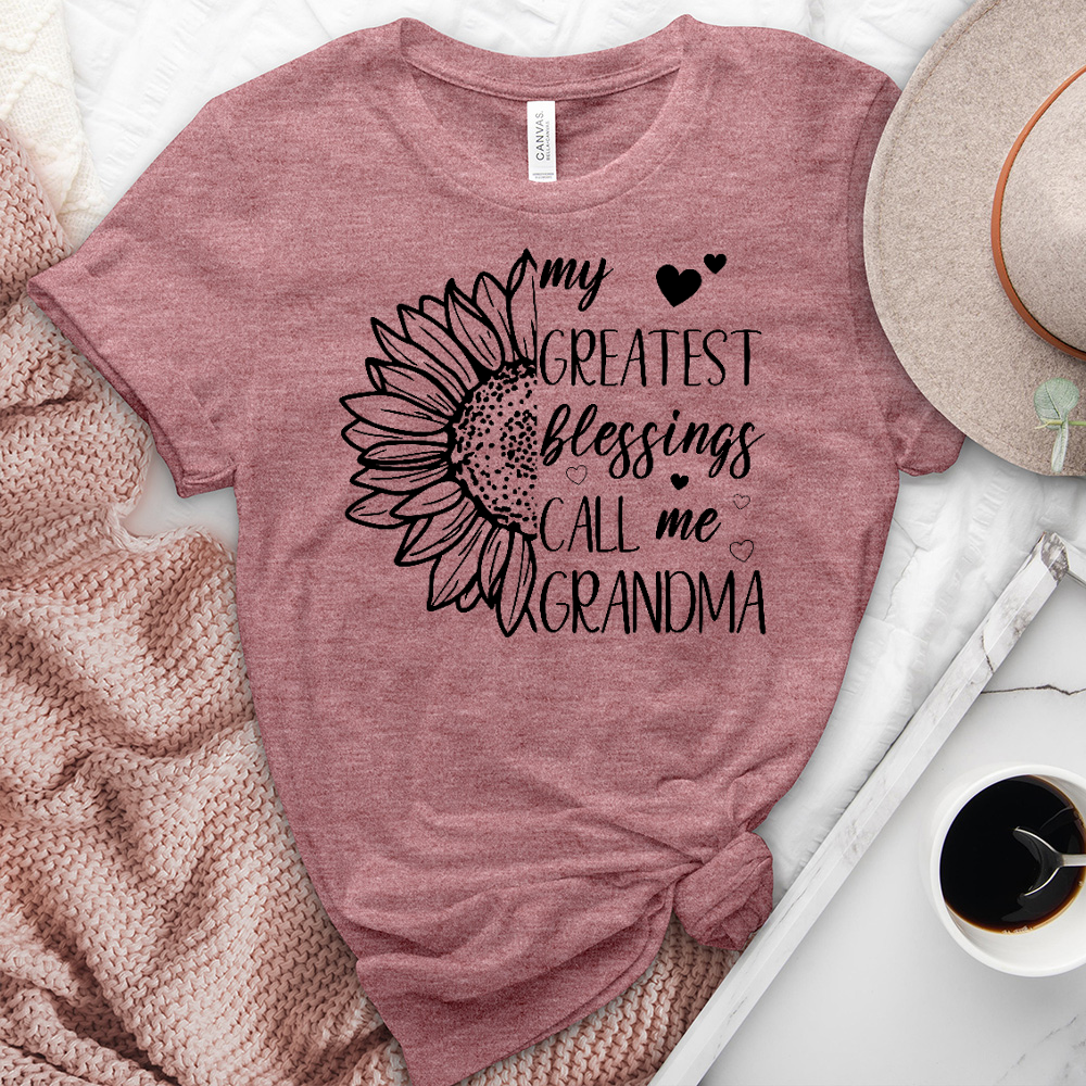 My Greatest Blessings Sunflower Heathered Tee