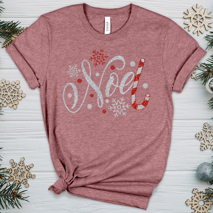 Noel Candy Cane Heathered Tee