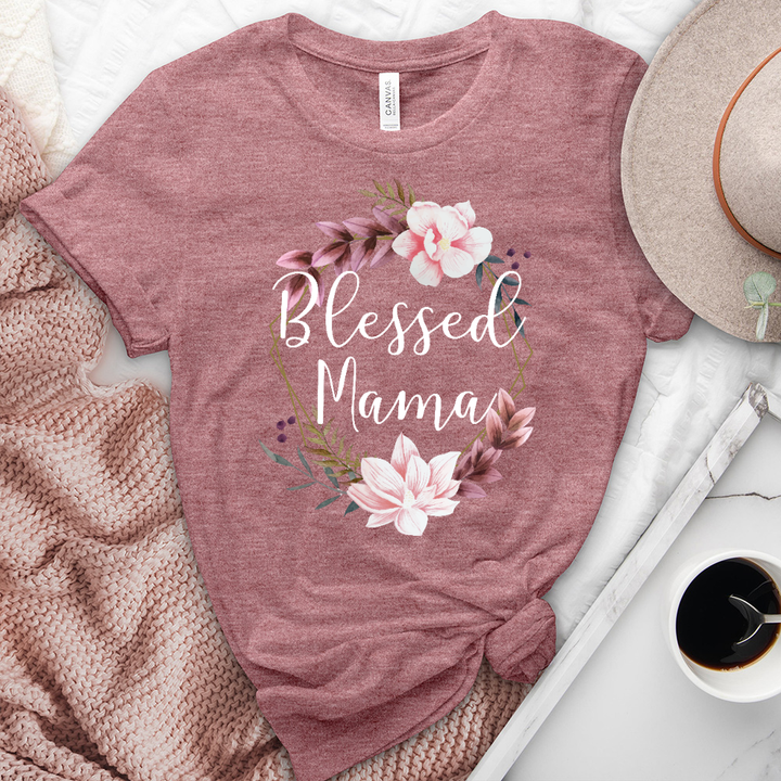 Blessed Mama Heathered Tee