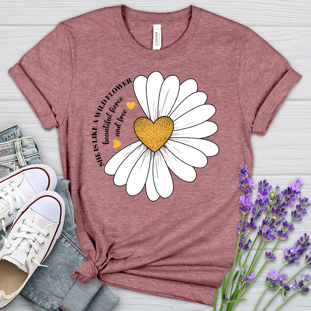 Wildflower Daisy Heathered Tee