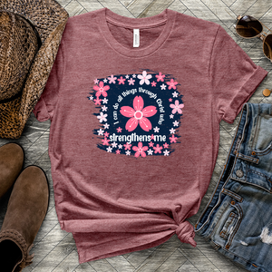 All things Flower Heathered Tee