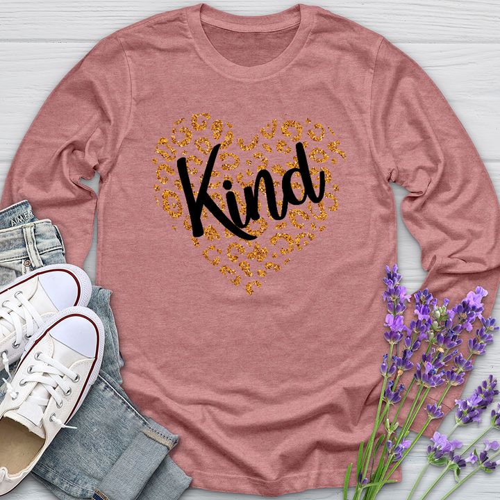 Kind Gold Heart Long Sleeve Tee