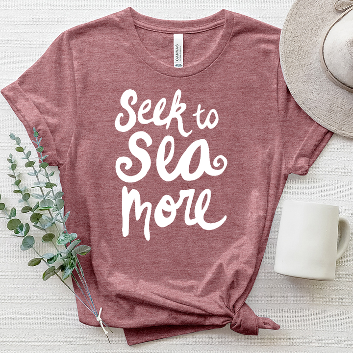 Sea More Heathered Tee