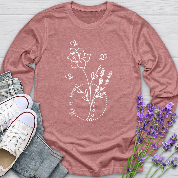 He Is Risen Bees Long Sleeve Tee