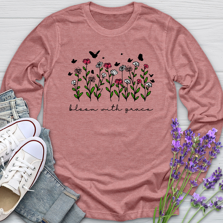 Bloom With Grace Long Sleeve Tee