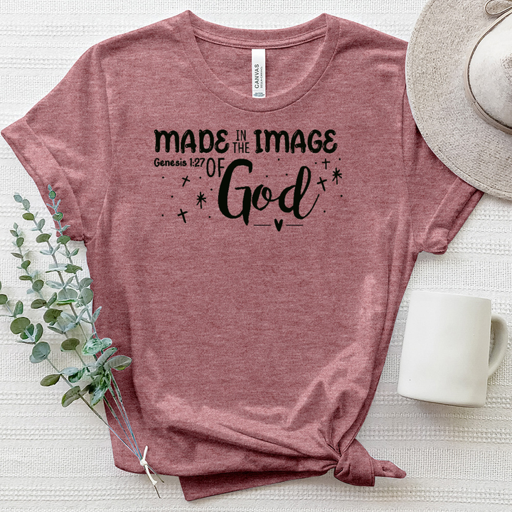 Made in His Image Heathered Tee