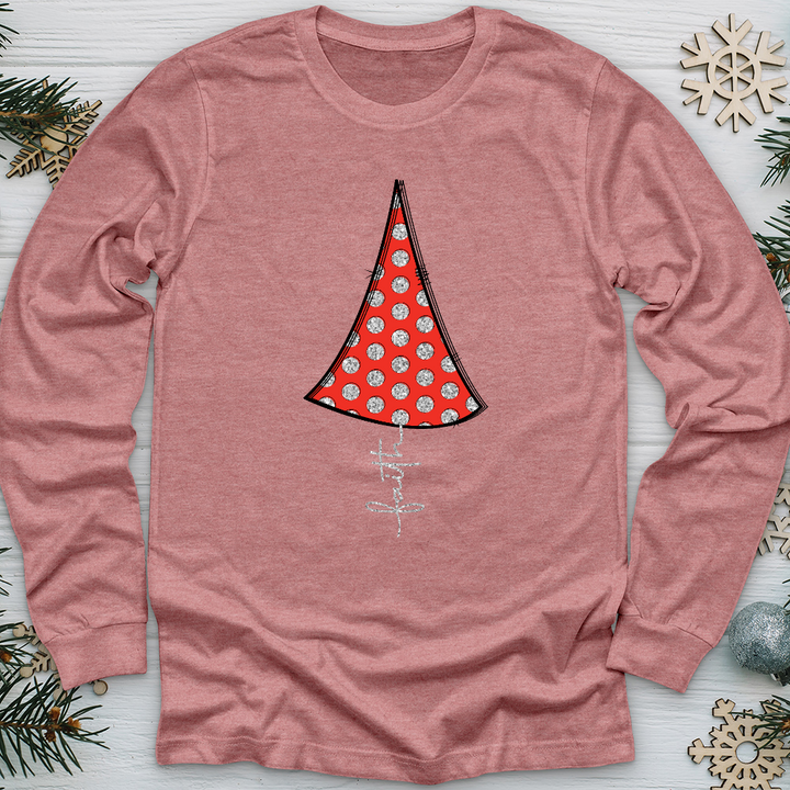 Faith Polka- Dotted Tree Long Sleeve Tee