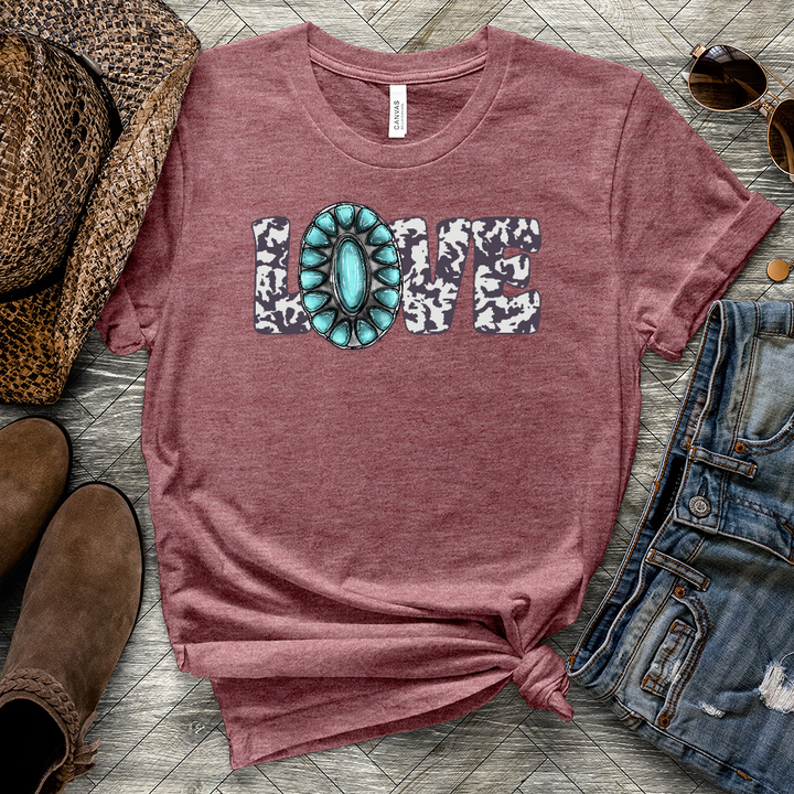 Love Cowgirl Heathered Tee