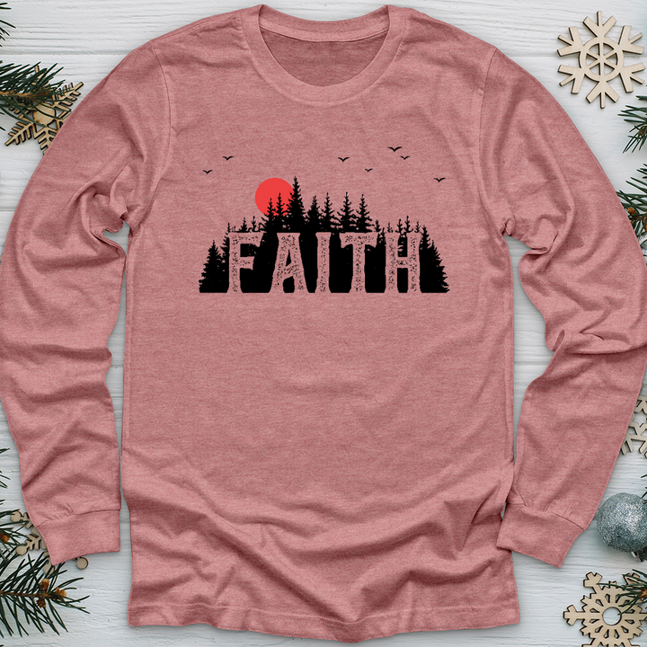 Faith Evergreens Long Sleeve Tee