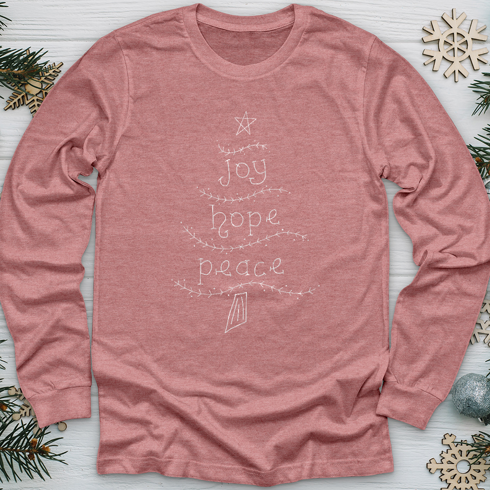 Joy Hope Peace Long Sleeve Tee