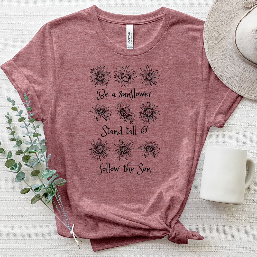 Stand Tall Sunflower Heathered Tee