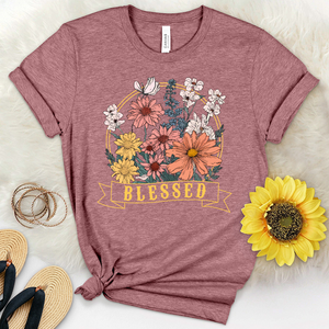 Blessed Wildflowers Heathered Tee