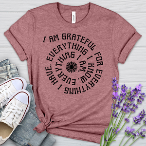 I Am Grateful Heathered Tee