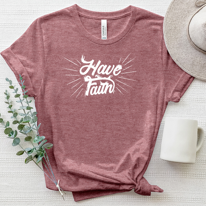 Have Faith Heathered Tee