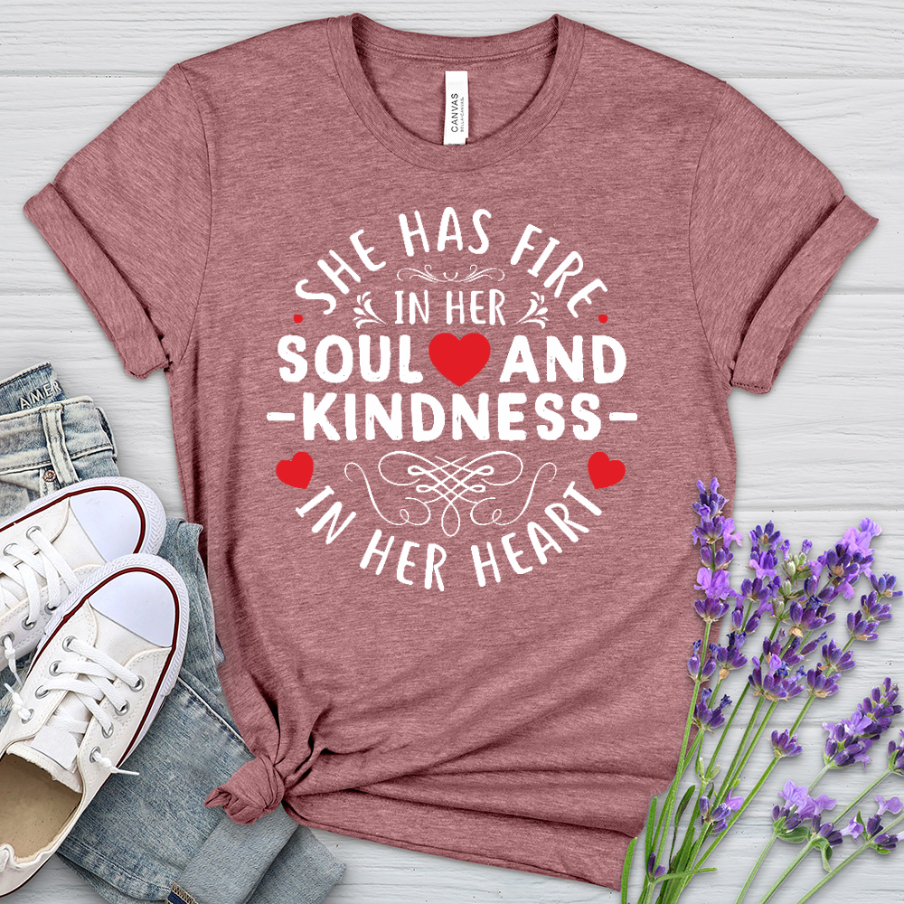 Fire In Her Soul Heathered Tee