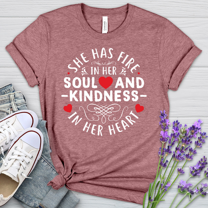 Fire In Her Soul Heathered Tee