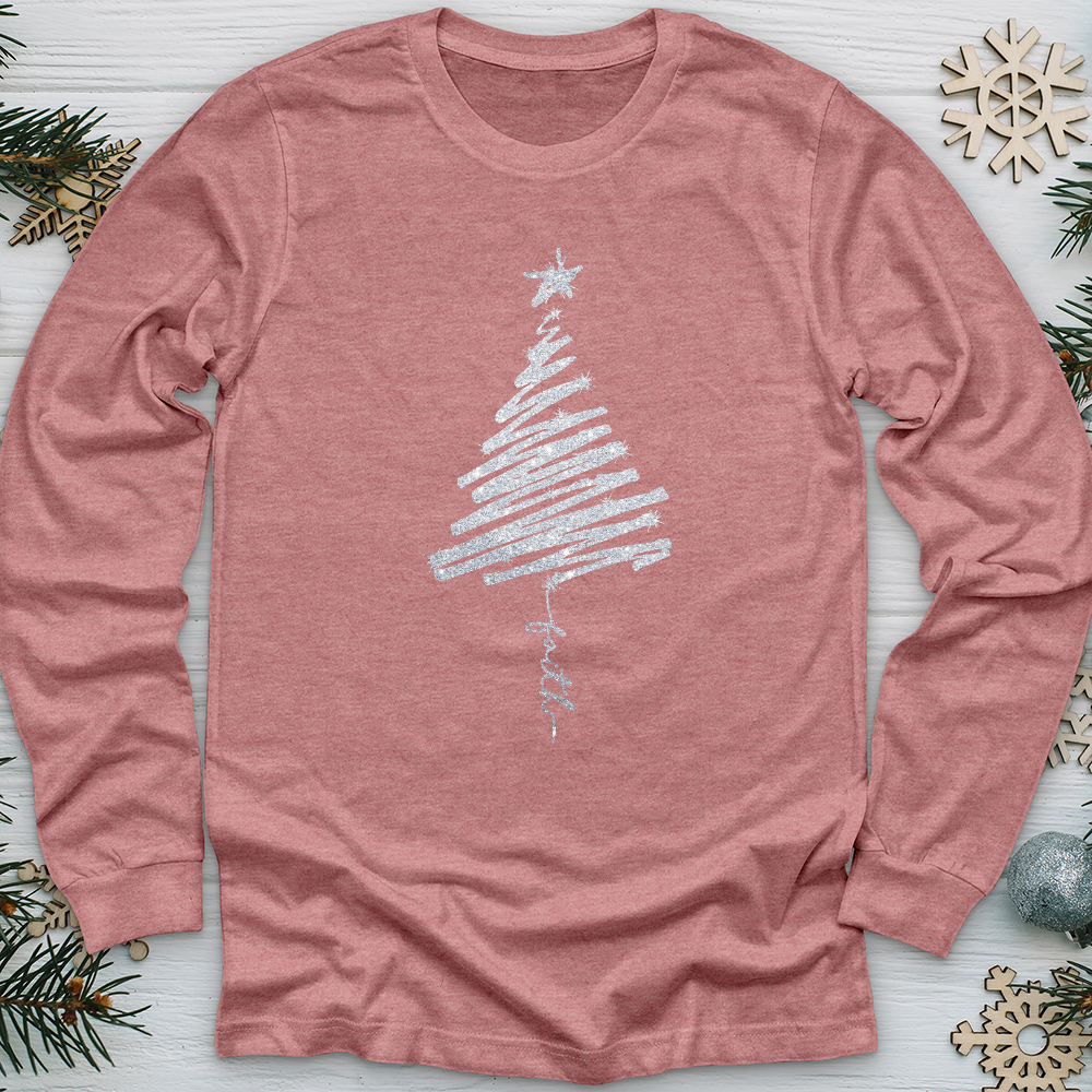 Scribbly Faith Tree Long Sleeve Tee