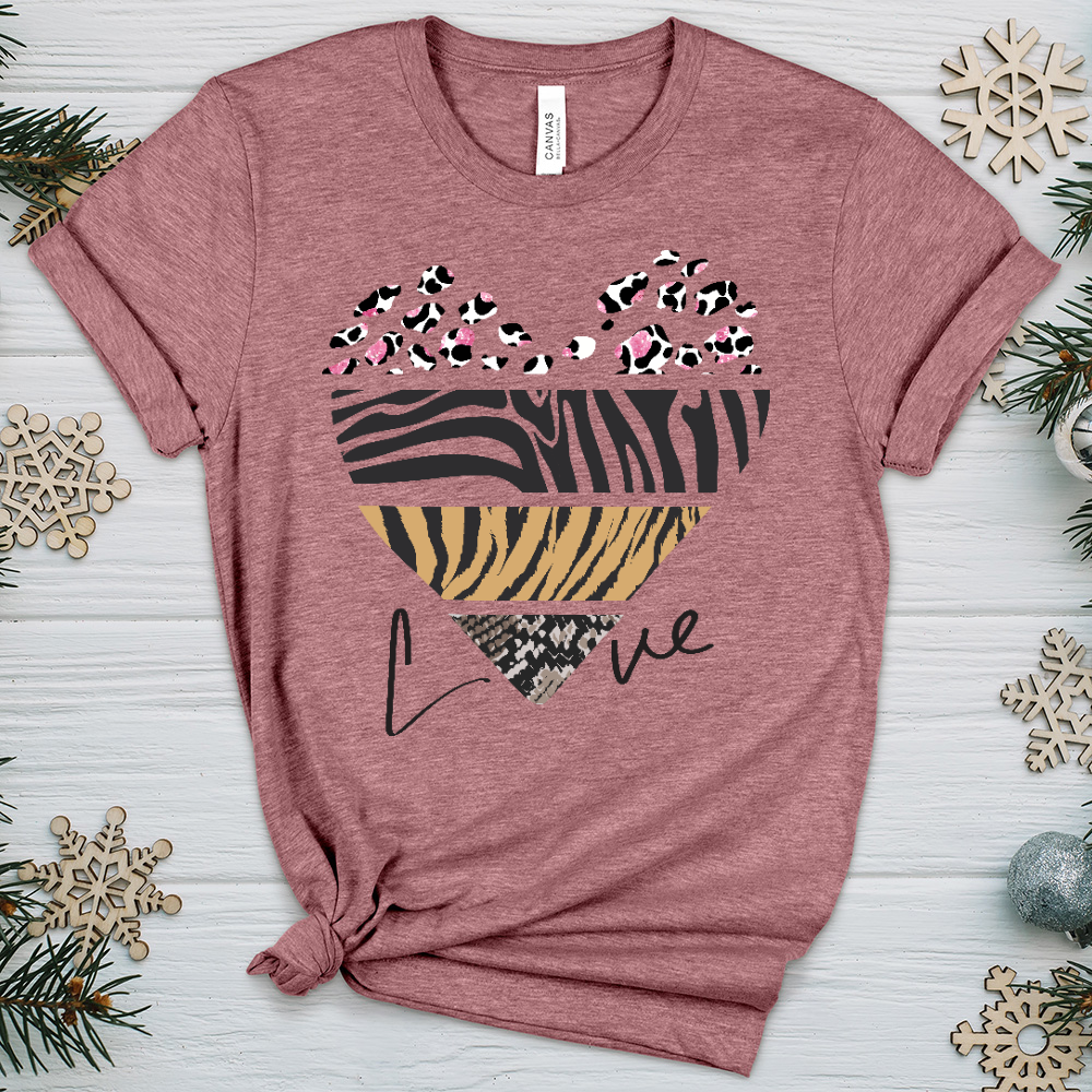 Love Is Wild 7 Heathered Tee