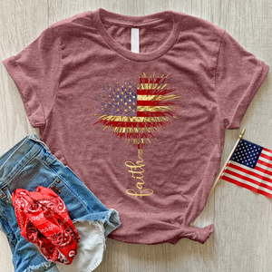 Faith Heart Fireworks Tee