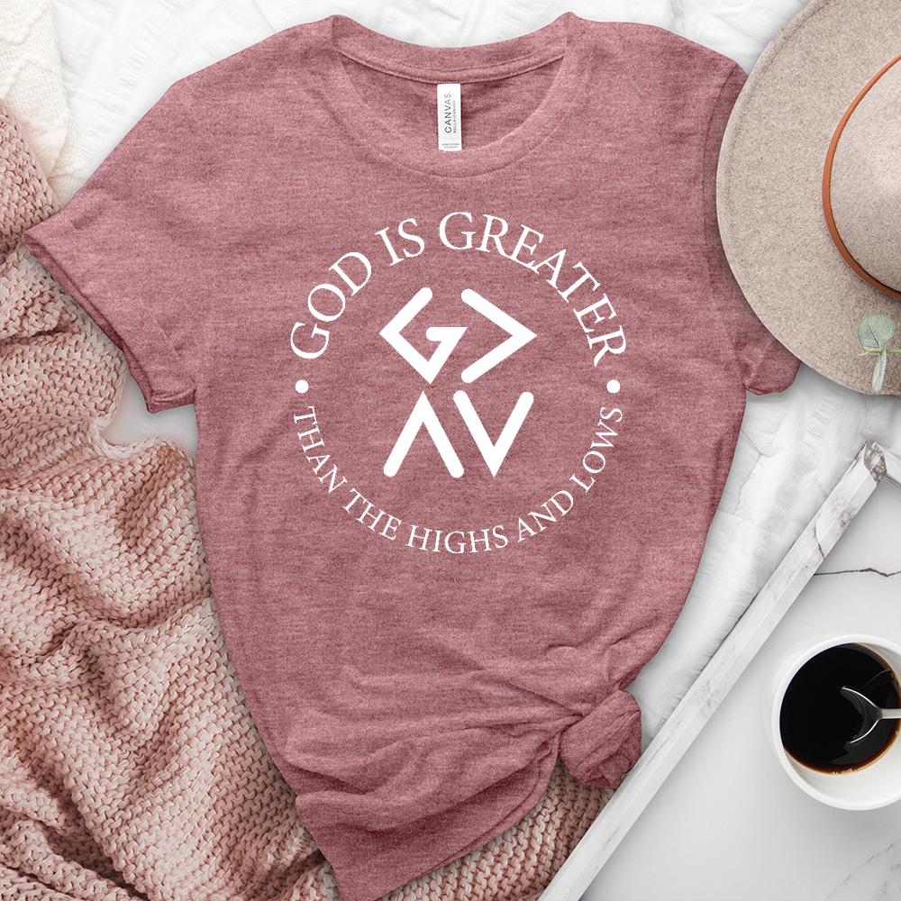 God Is Greater Heathered Tee