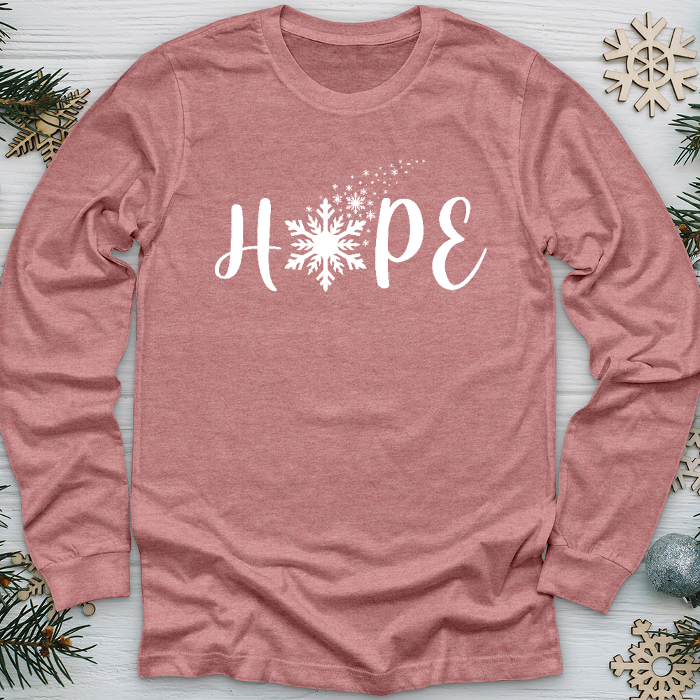 Hope Snowflake Long Sleeve Tee