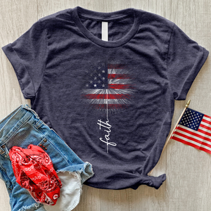 Faith Firework Art Heathered Tee