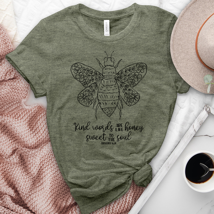 Proverbs 16:24 Heathered Tee