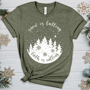 Faith Is Calling Heathered Tee