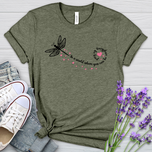 Be Kind Dragonfly Heathered Tee