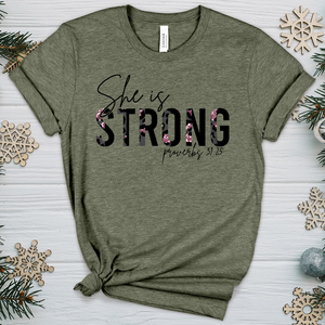 She is Strong 05 Heathered Tee