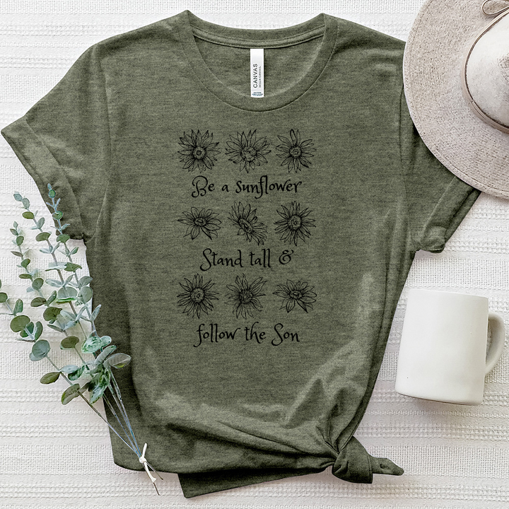 Stand Tall Sunflower Heathered Tee