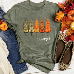 Vintage Seasonal Trio Pine Trees Heathered Tee