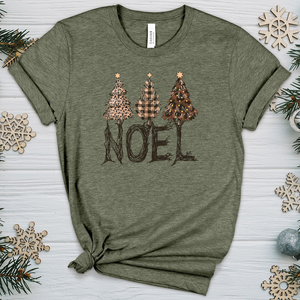 Noel Christmas Tree Heathered Tee