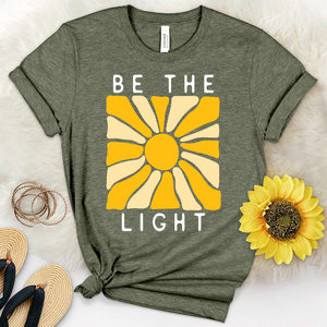 Retro Be The Light Heathered Tee